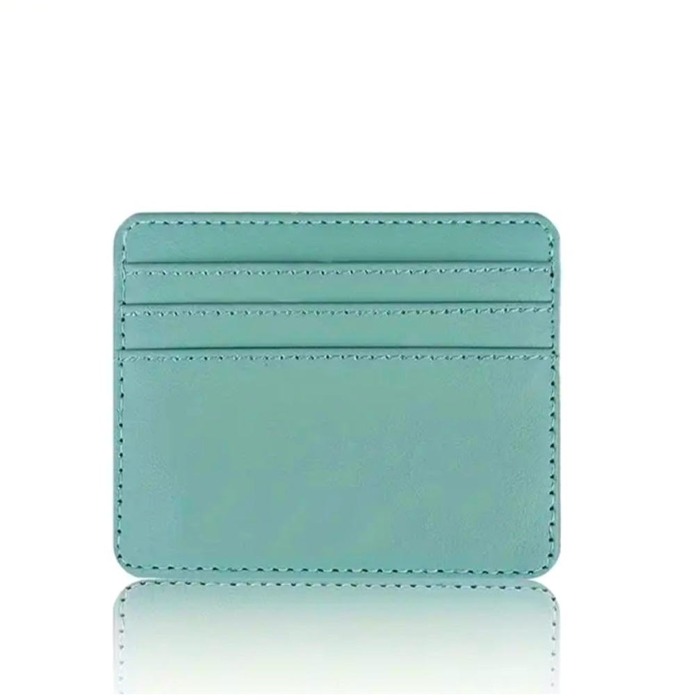 Card Holder faux leather thin and lightweight Black NWT - Picture 3 of 5